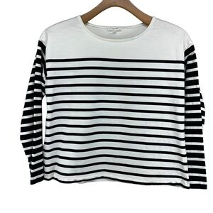 Maurices Black and White Striped Top